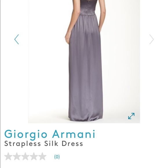 Armani strapless silk dress new size 6! - Picture 4 of 7